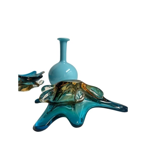 Mid 20th Century Modern Decorative Hand Made Freeform Abstract Murano art Bowl - Picture 3 of 5